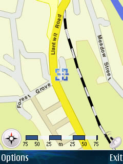 Example Usage: Trip home from University - GPS Screenshot 3