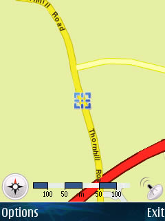 Example Usage: Trip to University - GPS Screenshot 1